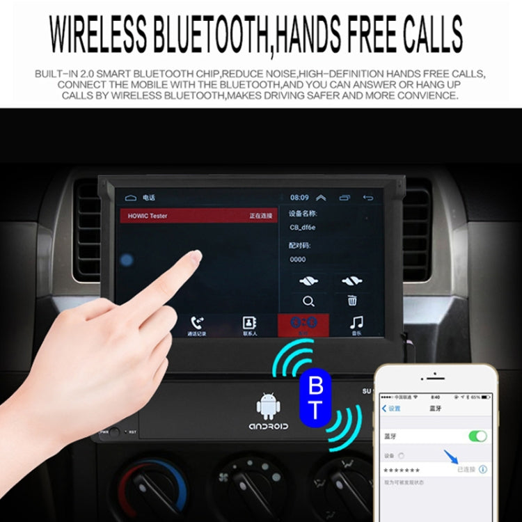 SU 9701 1GB+32GB 7 inch HD Foldable Universal Car Android Radio Receiver MP5 Player, Support FM & Bluetooth & TF Card & GPS & Phone Link & WiFi, 1GB+32GB SU 9701 1GB+32GB 7 inch HD Foldable Universal Car Android Radio Receiver MP5 Player, Support FM & Bluetooth & TF Card & GPS & Phone Link & WiFi, 1GB+32GB